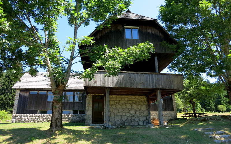La casa dei guardaboschi a Čorkova uvala